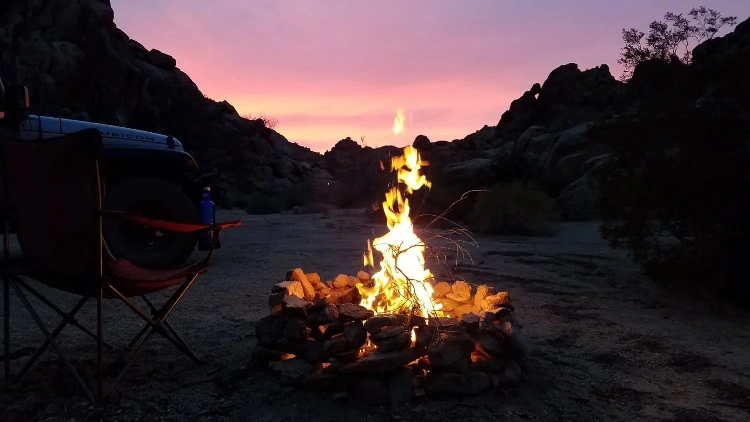 happy-trails-rental-fire-sunset