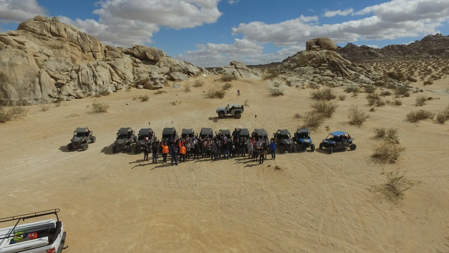 happy-trails-rental-group rides overhead shot